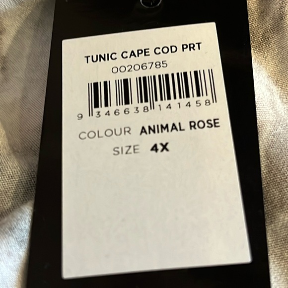 NWT AVENUE  Animal Print Dress -long sleeve knit fit & flare 4X - Picture 12 of 14